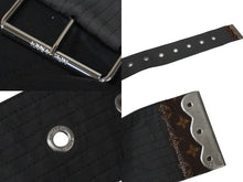 Load image into Gallery viewer, LOUIS VUITTON ルイヴィトン ハイウエストカーゴパンツ RW211B AN1 FKPX74 ブラック グレー シルバー金具 サイズ36 美品 中古 54588