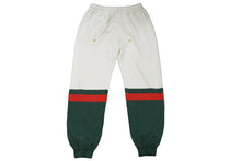 画像をギャラリービューアに読み込む, GUCCI グッチ パンツ ブロックスウェットジョギングロングパンツ サイズL 20AW ホワイト 625403XJCSU ゴールド金具 美品 中古 54594