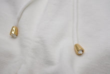 画像をギャラリービューアに読み込む, GUCCI グッチ パンツ ブロックスウェットジョギングロングパンツ サイズL 20AW ホワイト 625403XJCSU ゴールド金具 美品 中古 54594