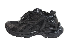 画像をギャラリービューアに読み込む, 極美品 BALENCIAGA バレンシアガ スニーカー RUNNER ランナー ユーズド加工 656065 W3RA1 1000 ブラック サイズ39 中古 54605