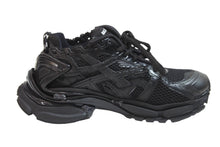 画像をギャラリービューアに読み込む, 極美品 BALENCIAGA バレンシアガ スニーカー RUNNER ランナー ユーズド加工 656065 W3RA1 1000 ブラック サイズ39 中古 54605