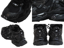 画像をギャラリービューアに読み込む, 極美品 BALENCIAGA バレンシアガ スニーカー RUNNER ランナー ユーズド加工 656065 W3RA1 1000 ブラック サイズ39 中古 54605