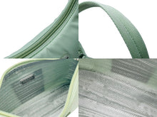 Load image into Gallery viewer, 新品未使用品 PRADA プラダ ハンドバッグ 1NE204 R064 ホーボー ミニバッグ 三角ロゴ金具 グリーン シルバー金具 中古 54617
