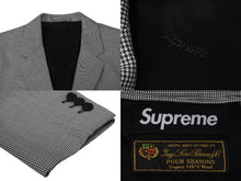 Load image into Gallery viewer, Supreme シュプリーム セットアップ スーツ LORO PIANA ロロピアーナ ウール 千烏柄 21SS グレー サイズS 美品 中古 54620