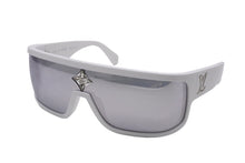 Load image into Gallery viewer, LOUIS VUITTON ルイヴィトン サングラス サイクロン スポーツ 22AW 140□00 120 ホワイト Z1742U シルバー金具 美品 中古 54621