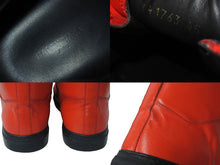 画像をギャラリービューアに読み込む, BALENCIAGA バレンシアガ スニーカー arena アリーナ レザーハイカットスニーカー レッド サイズ 45 341763 美品 中古 54623