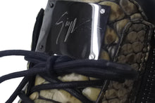 画像をギャラリービューアに読み込む, GIUSEPPE ZANOTTI ジュゼッペザノッティ スニーカー ハイカット パイソン柄 レザー サイズ46 シルバー金具 美品 中古 54625