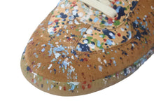 画像をギャラリービューアに読み込む, Maison Margiela マルタンマルジェラ スニーカー レプリカ ジャーマントレーナー ペイント ハイカット ブラウン 46 美品 中古 54626