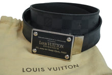 画像をギャラリービューアに読み込む, LOUIS VUITTON ルイヴィトン ベルト バックル サンチュール アンヴァントゥール ダミエグラフィット M9632 中古 54630