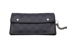 Load image into Gallery viewer, LOUIS VUITTON ルイヴィトン ダミエグラフィット アコルディオン 長財布 チェーン付き ブラック N60023 中古 54633