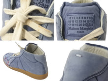 Load image into Gallery viewer, Maison Margiela マルタンマルジェラ スニーカー レプリカ ジャーマントレーナー ペイント ハイカット ネイビー 46 良品 中古 54634