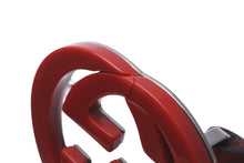 画像をギャラリービューアに読み込む, GUCCI グッチ ベルト バックル インターロッキングGG 赤 レッド スウェード シルバー 中古 54635