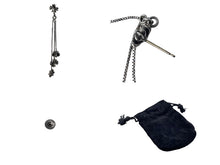 画像をギャラリービューアに読み込む, CHROME HEARTS クロムハーツ ピアス JOJO PST PLS BS STAR ジョジョ クロス BSフレア スター シルバー925 美品 中古 54666