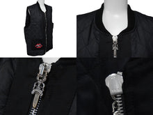 画像をギャラリービューアに読み込む, 極美品 CHROME HEARTS × Matty Boy クロムハーツ マッティボーイ ナイロン キルティング ベスト ブラック 口 サイズL 中古 54672