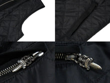 画像をギャラリービューアに読み込む, 極美品 CHROME HEARTS × Matty Boy クロムハーツ マッティボーイ ナイロン キルティング ベスト ブラック 口 サイズL 中古 54672