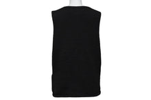 画像をギャラリービューアに読み込む, ChromeHearts クロムハーツ ベビーゲージ ニット ベスト ダガージップ ニット シルバー925 ブラック サイズS 美品 中古 54673