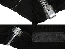 画像をギャラリービューアに読み込む, ChromeHearts クロムハーツ ベビーゲージ ニット ベスト ダガージップ ニット シルバー925 ブラック サイズS 美品 中古 54673