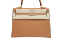 Load image into Gallery viewer, 新品未使用 HERMES エルメス ケリー25 B刻印 ゴールド エプソン 外縫い 2023年 G金具 中古 54683