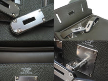 Load image into Gallery viewer, 新品同様 エルメス HERMES アッカドPM U刻印 ワンショルダーバッグ カーキ 新型 シルバー金具 中古 54684