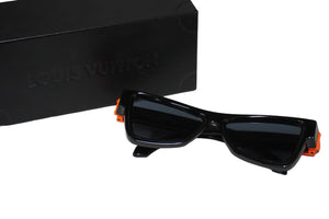 LOUIS VUITTON Louis Vuitton Sunglasses Skeptical 54□16 Black x Orange Z1161E Good Condition Used 54692