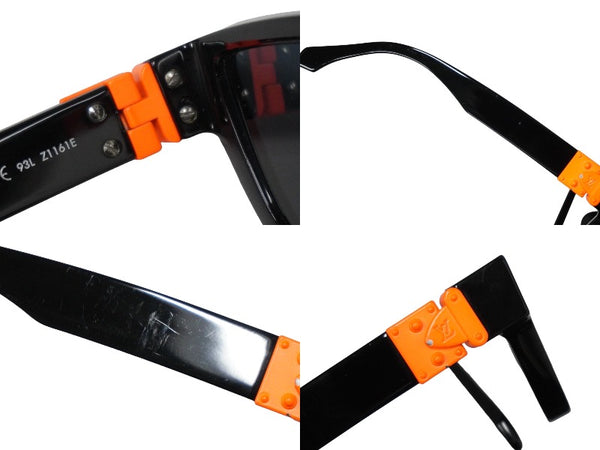 LOUIS VUITTON Louis Vuitton Sunglasses Skeptical 54□16 Black x Orange Z1161E Good Condition Used 54692