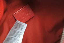 画像をギャラリービューアに読み込む, 極美品 GUCCI グッチ キッズ ウエストバッグ・ボディバッグ バックル 502095/527066 GG コットン レッド シルバー金具 中古 54693