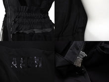 画像をギャラリービューアに読み込む, ANEW GOLF アニューゴルフ ゴルフウェアー ワンピース レース ポリエステル ブラック AGCMWJK06 美品 中古 54709