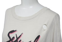 画像をギャラリービューアに読み込む, GALLERY DEPT. ギャラリーデプト 半袖Ｔシャツ トップス ダメージ加工 Doc Johnson Sexual Positions アイボリー 良品 中古 54749