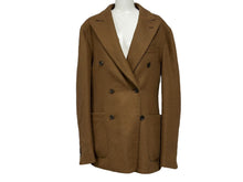画像をギャラリービューアに読み込む, CARUSO カルーゾ ジャケット テーラードジャケット キャメル ブラウン ベージュ サイズ 48/8R 美品 中古品 54752