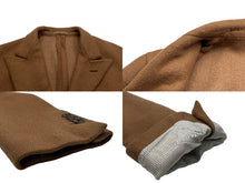 画像をギャラリービューアに読み込む, CARUSO カルーゾ ジャケット テーラードジャケット キャメル ブラウン ベージュ サイズ 48/8R 美品 中古品 54752