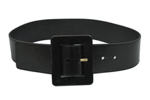 画像をギャラリービューアに読み込む, YVES SAINT LAURENT イヴ サンローラン ベルトバックル 169929 1476 75 30 レザー ブラック ゴールド 良品 中古 54767