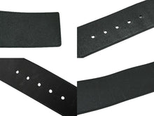 画像をギャラリービューアに読み込む, YVES SAINT LAURENT イヴ サンローラン ベルトバックル 169929 1476 75 30 レザー ブラック ゴールド 良品 中古 54767