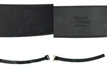 画像をギャラリービューアに読み込む, YVES SAINT LAURENT イヴ サンローラン ベルトバックル 169929 1476 75 30 レザー ブラック ゴールド 良品 中古 54767