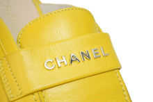 画像をギャラリービューアに読み込む, CHANEL シャネル × ファレルウィリアムス 19SS ミュール ローファー サンダル レザー G34846 イエロー サイズ381/2 中古 54795