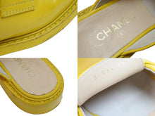 画像をギャラリービューアに読み込む, CHANEL シャネル × ファレルウィリアムス 19SS ミュール ローファー サンダル レザー G34846 イエロー サイズ381/2 中古 54795