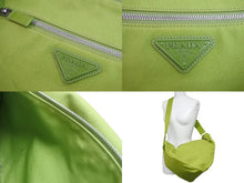 Load image into Gallery viewer, PRADA プラダ ショルダーバッグ エンボスロゴ トライアングル 2VY007_010_F0613_V_OLO ライトグリーン 美品 中古 54799