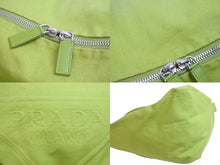 Load image into Gallery viewer, PRADA プラダ ショルダーバッグ エンボスロゴ トライアングル 2VY007_010_F0613_V_OLO ライトグリーン 美品 中古 54799