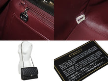 画像をギャラリービューアに読み込む, CHANEL シャネル ダイアナ 中マトラッセ シルバー金具 ショルダーバッグ 4番台 ココマーク ラムスキン ブラック 美品 中古 54803