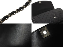 画像をギャラリービューアに読み込む, CHANEL シャネル ダイアナ 中マトラッセ シルバー金具 ショルダーバッグ 4番台 ココマーク ラムスキン ブラック 美品 中古 54803