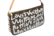 画像をギャラリービューアに読み込む, LOUIS VUITTON ルイヴィトン ポーチ グラフィティ ポシェット アクセソワール ゴールド金具 M92192 美品 中古 54807