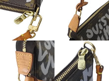 画像をギャラリービューアに読み込む, LOUIS VUITTON ルイヴィトン ポーチ グラフィティ ポシェット アクセソワール ゴールド金具 M92192 美品 中古 54807