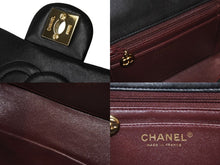 画像をギャラリービューアに読み込む, CHANEL シャネル ミニマトラッセ ショルダーバッグ 7番台 ココマーク ラムスキン ブラック ゴールド 美品 中古 54815