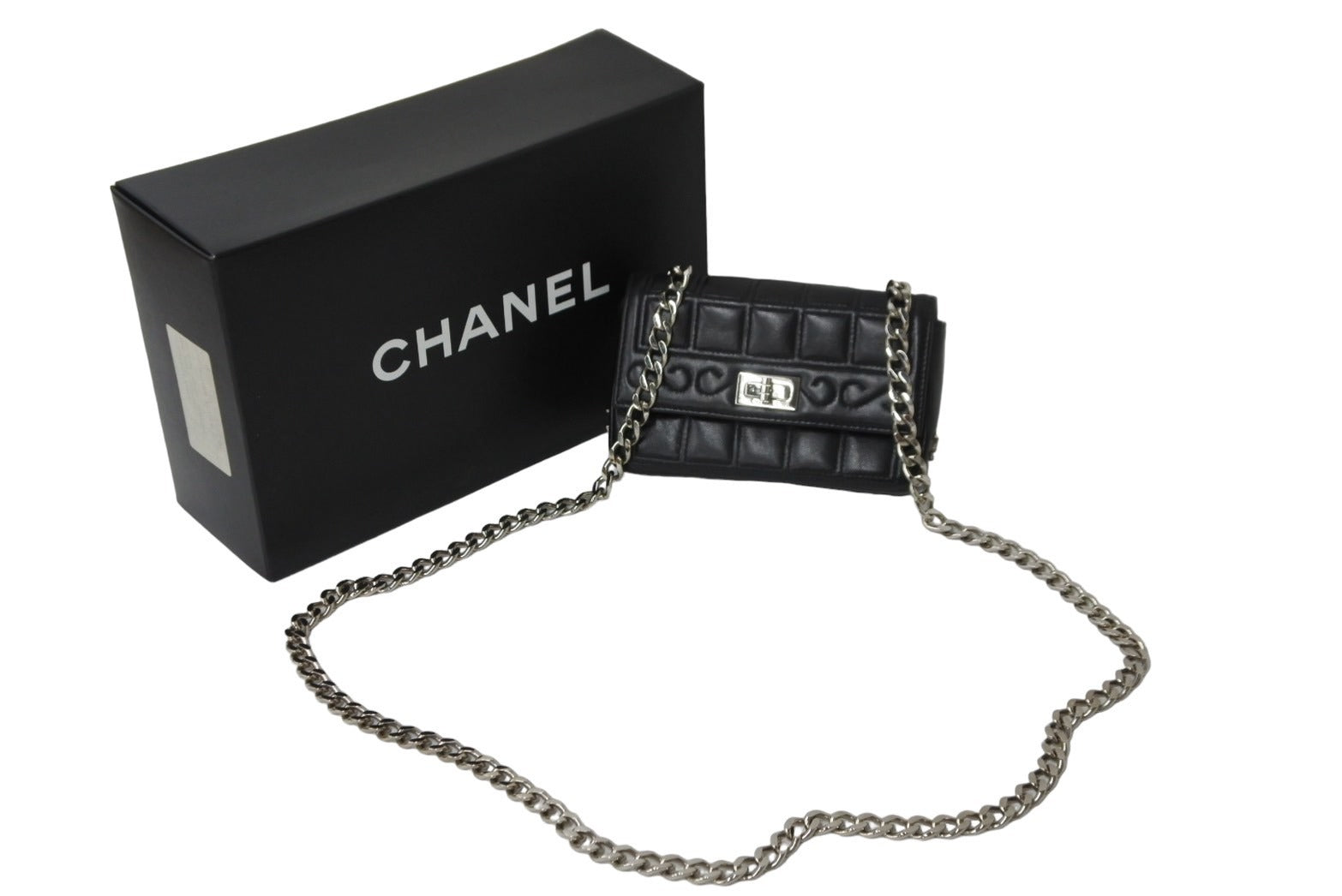 希少✨美品✨CHANEL ミニチョコバー 2way ショルダーバッグ ラムスキン CHANEL シャネル 2.55チョコバーチェーンミニショルダーバッグ