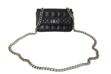画像をギャラリービューアに読み込む, CHANEL シャネル 2.55チョコバーチェーンミニショルダーバッグ ラムスキン 6番台 ブラック シルバー金具 美品 中古 54822