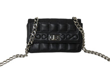 画像をギャラリービューアに読み込む, CHANEL シャネル 2.55チョコバーチェーンミニショルダーバッグ ラムスキン 6番台 ブラック シルバー金具 美品 中古 54822