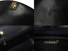 画像をギャラリービューアに読み込む, 極美品 CHANEL シャネル ショルダーバッグ ダイアナ マトラッセ 22cm 4番台 ラムスキン ブラック ゴールド金具 中古 54825