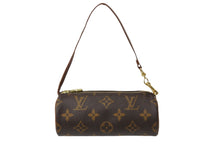 Load image into Gallery viewer, LOUIS VUITTON ルイヴィトン ポーチ ブラウン パピヨン 付属ポーチ モノグラムキャンバス ゴールド金具 美品 中古 54830