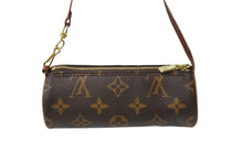 Load image into Gallery viewer, LOUIS VUITTON ルイヴィトン ポーチ ブラウン パピヨン 付属ポーチ モノグラムキャンバス ゴールド金具 美品 中古 54830