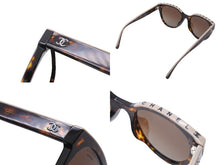 画像をギャラリービューアに読み込む, 極美品 CHANEL シャネル サングラス 1682/S9 バタフライ シェイプ アイウェア 54◻︎20 ブラウン ベージュ シルバー金具 中古 54839