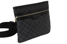Load image into Gallery viewer, LOUIS VUITTON ルイヴィトン ショルダーバッグ N58028 トマス ブラック ダミエ グラフィット シルバー金具 美品 中古 54842